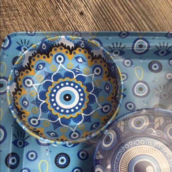Blue Evil Eye Tray Set for many purposes - Picture 3 of 5